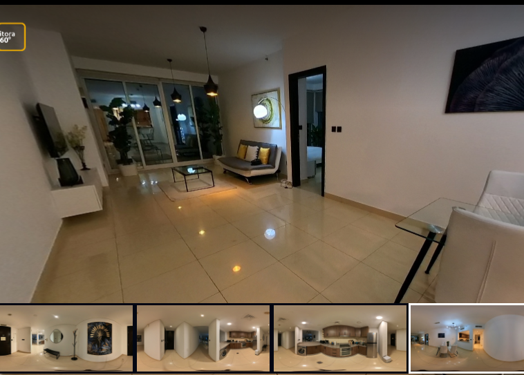 360 Virtual Tour of a 1-Bedroom Apartment at Movenpick, JLT Dubai. Experience each room with live TV screen and music. Contact Sitora360.com for personalized property tours – accelerate your rental or sale process with stunning visual presentations