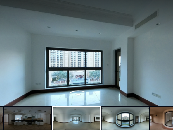Immerse yourself in the enchanting world of a 360-degree virtual tour showcasing a one-bedroom duplex in Golden Mile 8, Palm Jumeirah, Dubai. Experience the charm of each room, even in low-light settings, complemented by a harmonious musical ambiance. Swiftly present your property to potential clients with Sitora360.com. Reach out now to enhance your property's visibility and expedite its leasing or sales journey through the transformative allure of 360 virtual tours