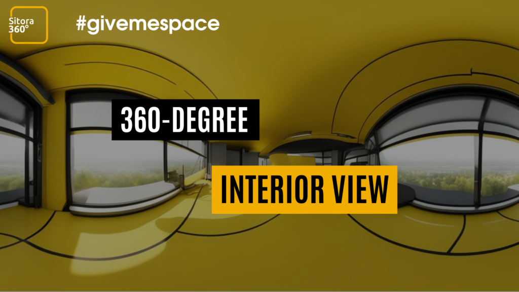 360-degree interior view showcasing harmonious design and expressive style