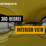 360-degree interior view showcasing harmonious design and expressive style
